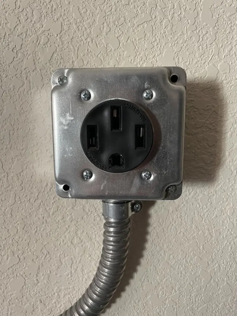 NEMA 14-50 outlet installed for Smart Home Electrical in Dentsville